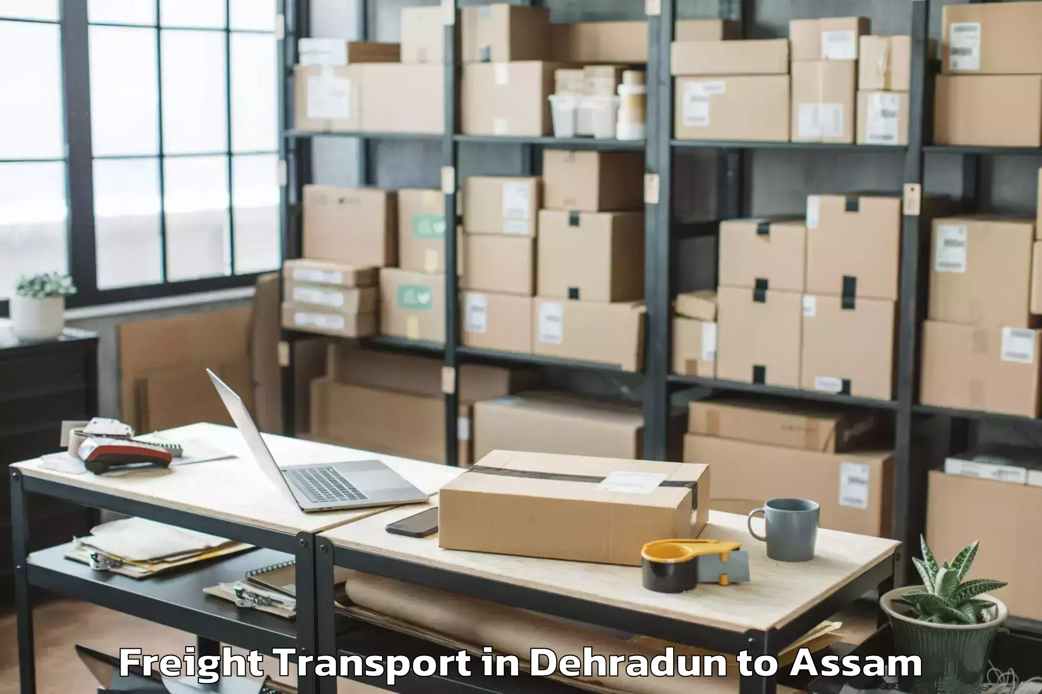 Quality Dehradun to Dhakuakhana Freight Transport